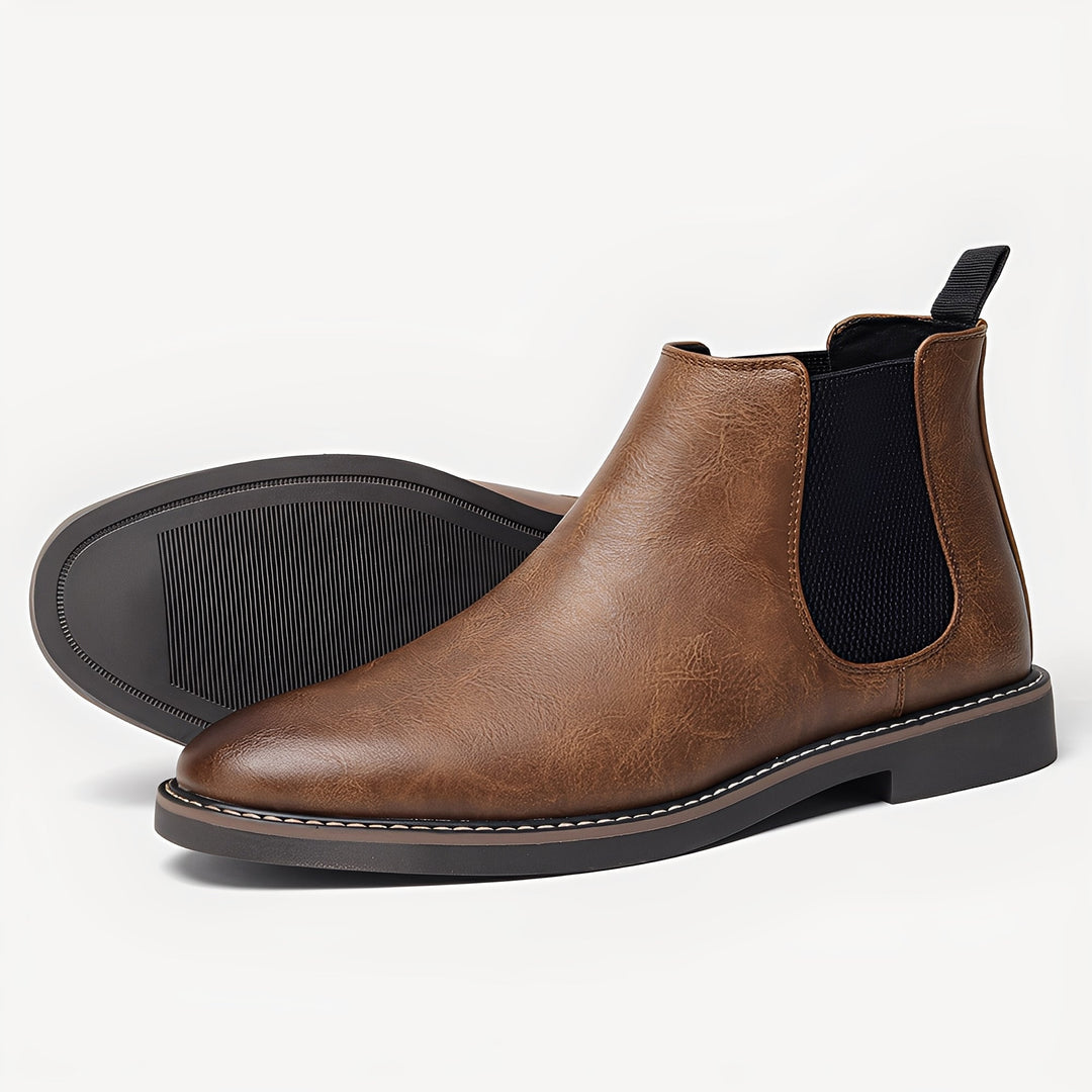 Clifton - Klassische Leder-Chelsea-Stiefel für Herren