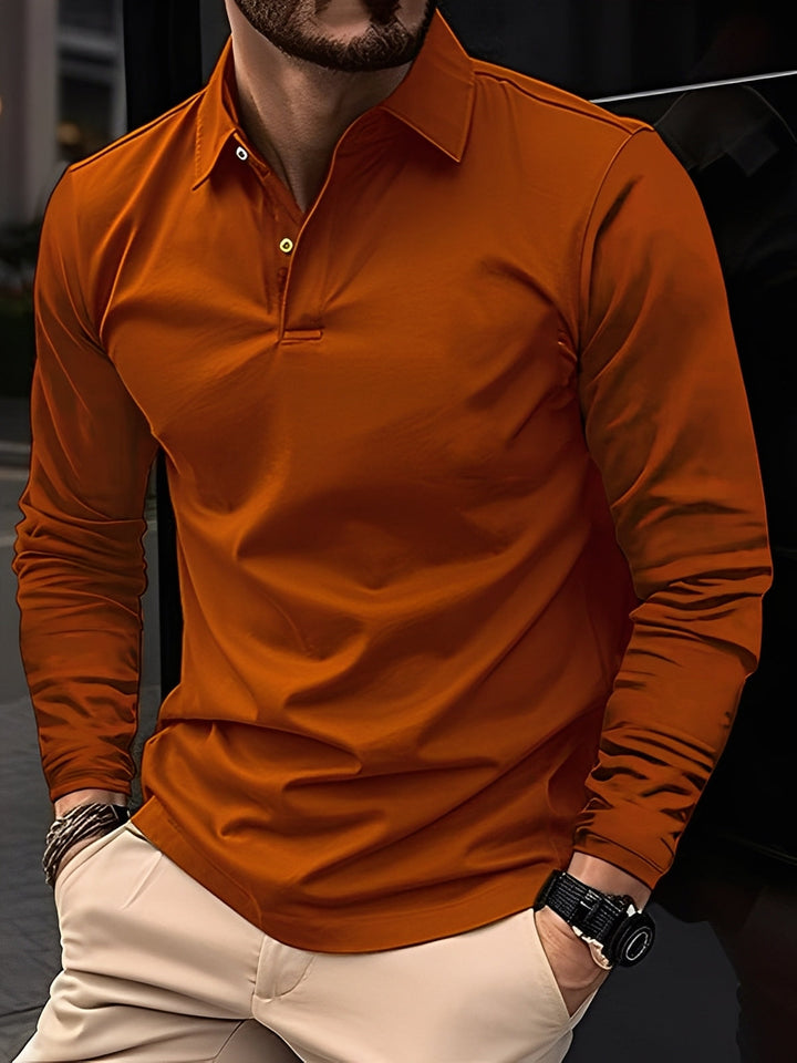 Burton - Klassisches Herren-Polohemd mit langen Ärmeln