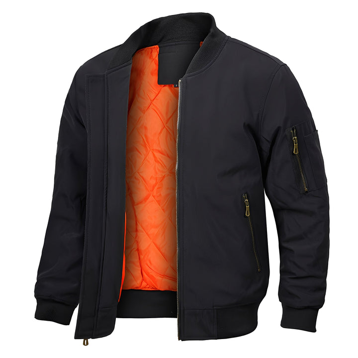 Maynerd - Herren-Bomberjacke mit Reißverschluss-Taschen