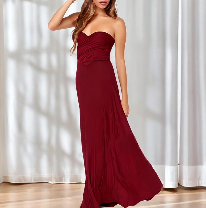 Octavia - Elegantes Neckholder-Wickelkleid für Frauen