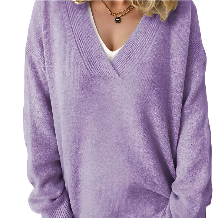 Camryn - Locker gestrickter Damenpullover