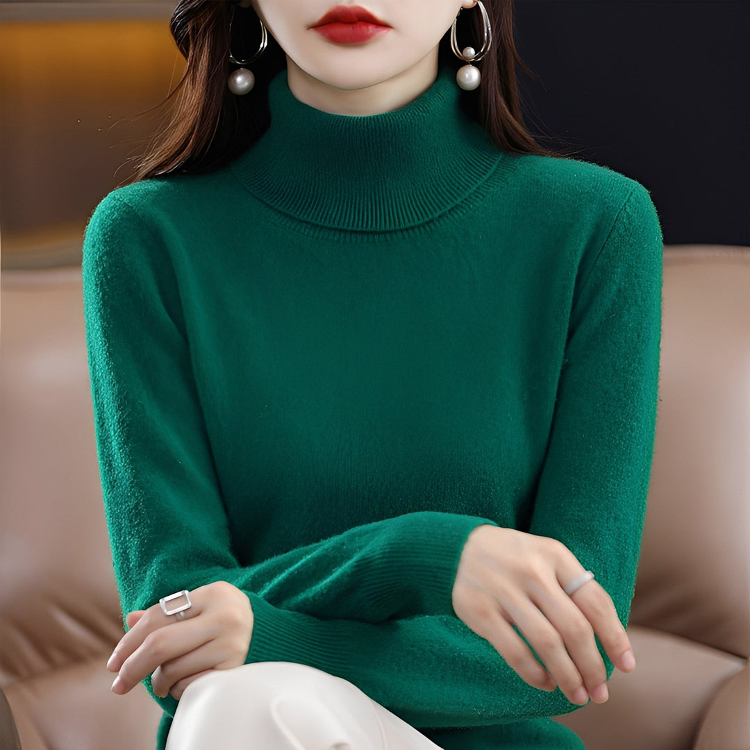 Jocelin - Dünner Damenrollkragenpullover