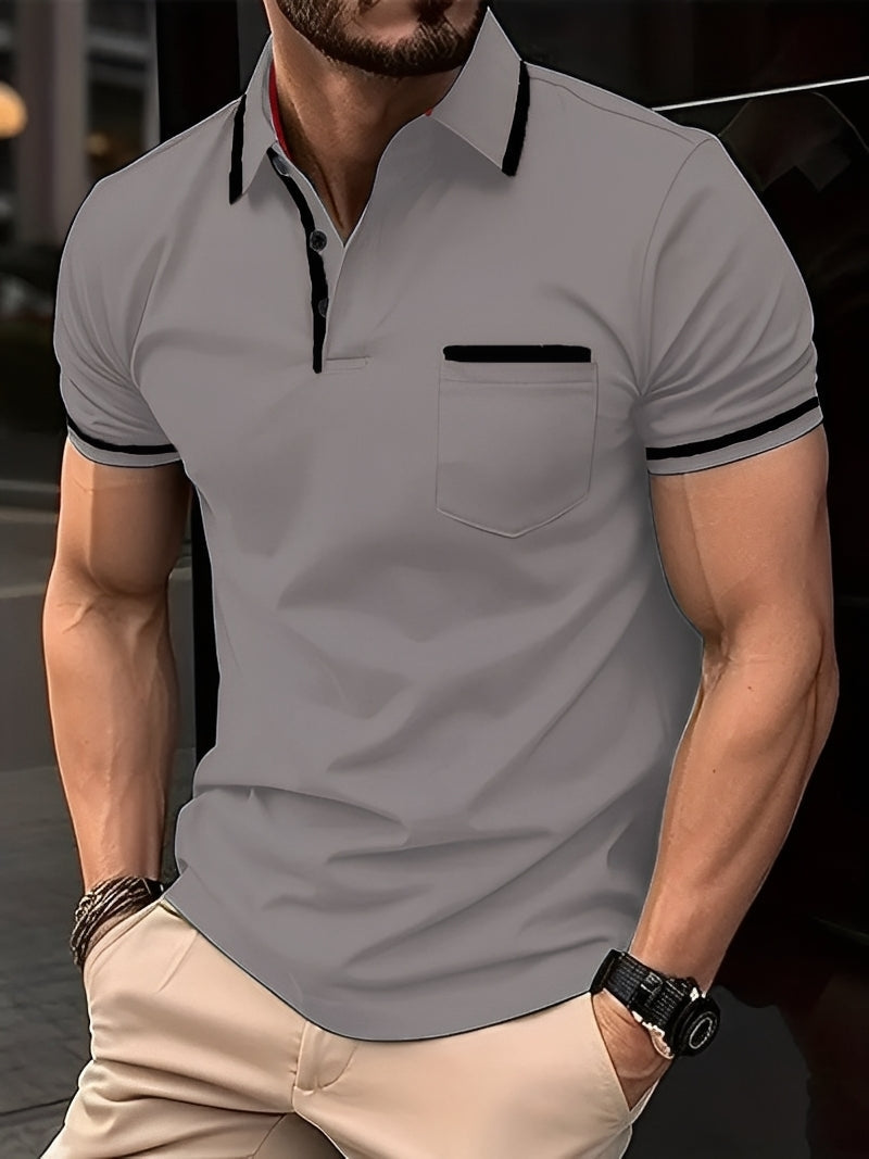 Garrick - Gemütliches Poloshirt mit Tasche für Herren