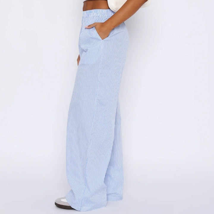 Elis – Damenhosen Breites Bein mit Hoher Taille