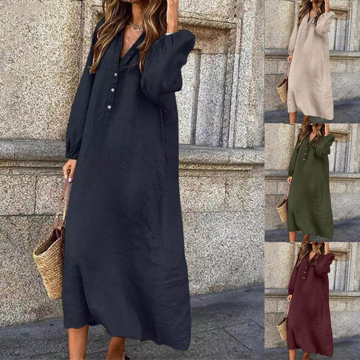 Meryl - Kleid aus Leinen und frischer Baumwolle