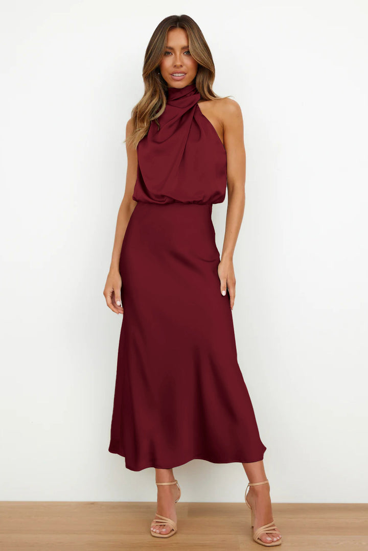 Elvie - Satin-Abendkleid