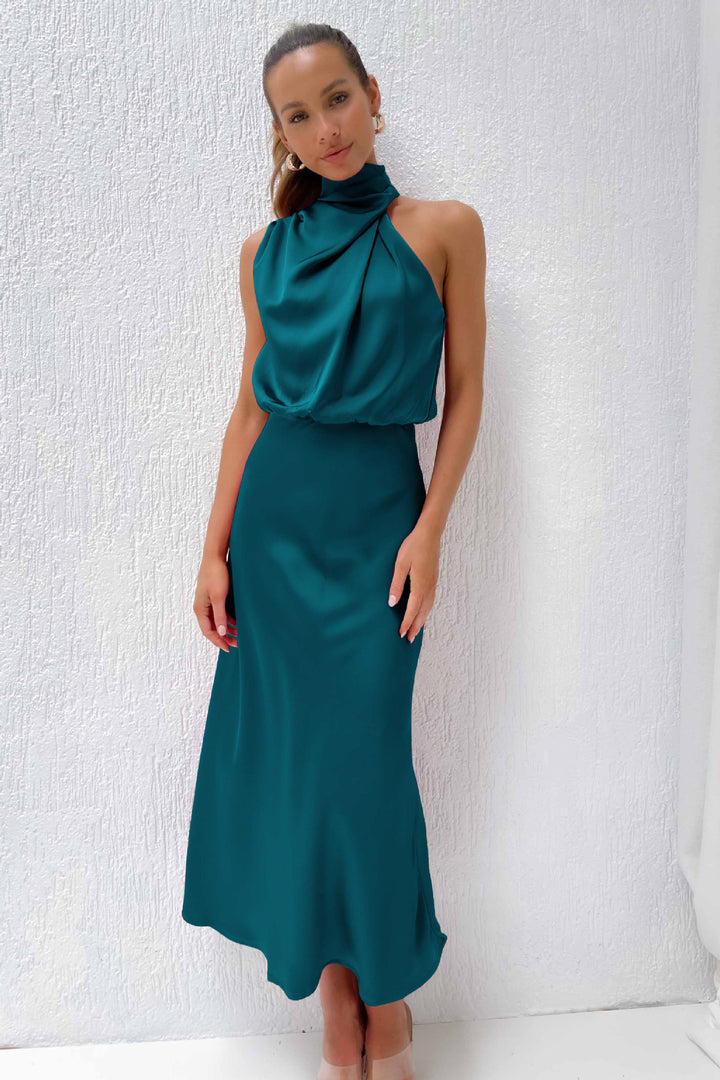 Elvie - Satin-Abendkleid