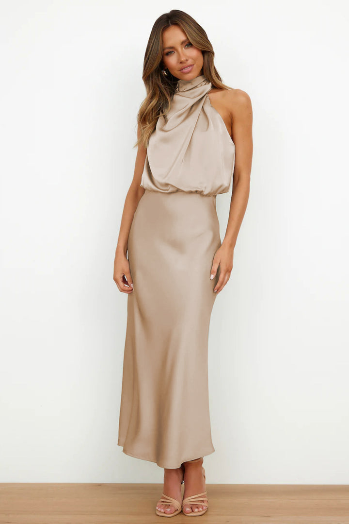 Elvie - Satin-Abendkleid