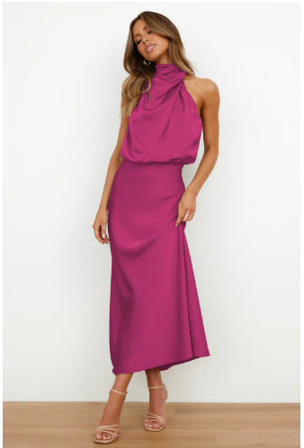 Elvie - Satin-Abendkleid