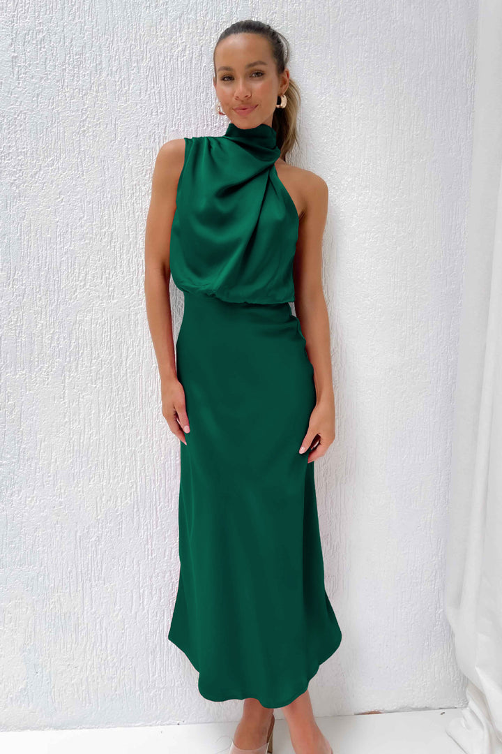 Elvie - Satin-Abendkleid