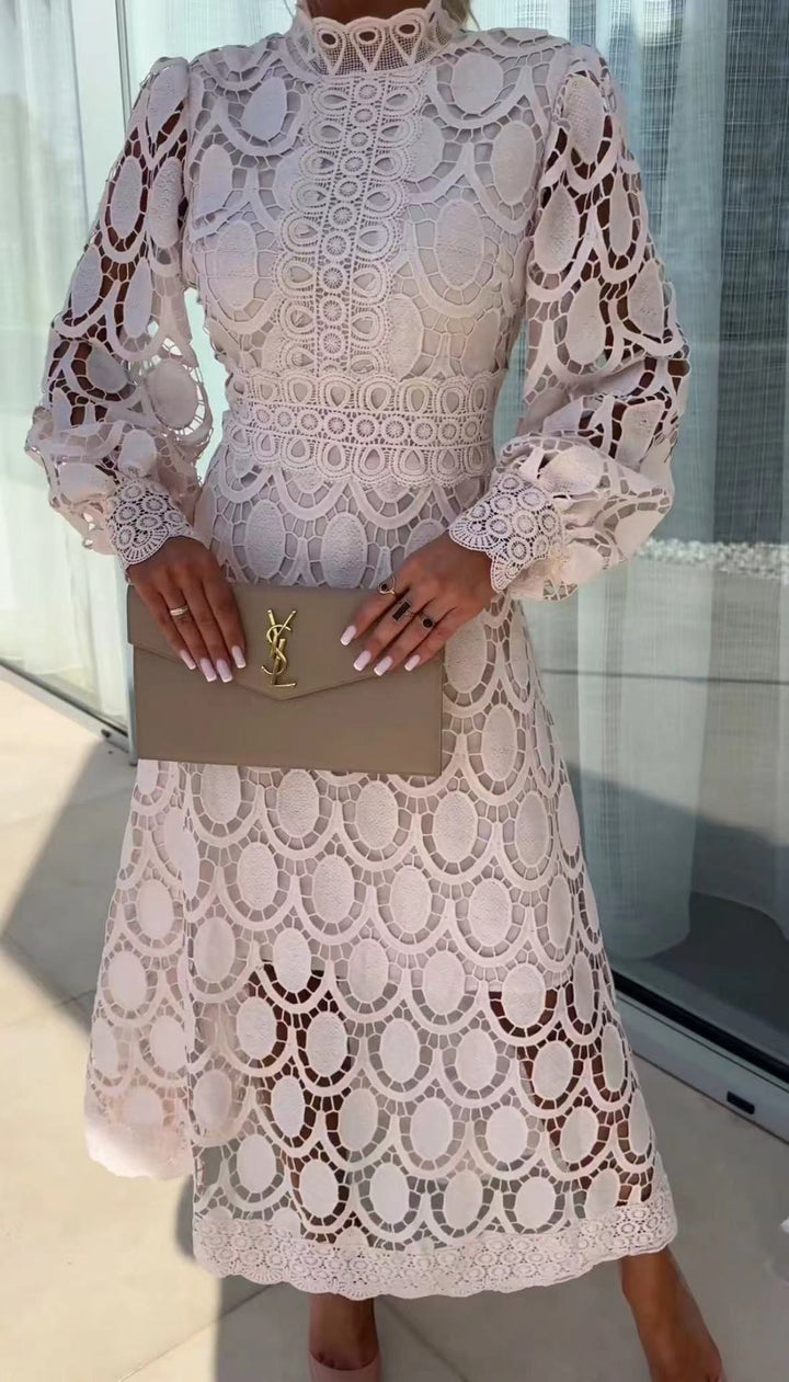 Seraphina - Midi-Kleid mit eleganten Farbkombinationen