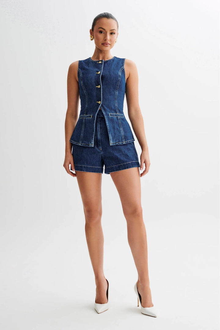 DenimDream - Ärmelloses Top und Jeans Set