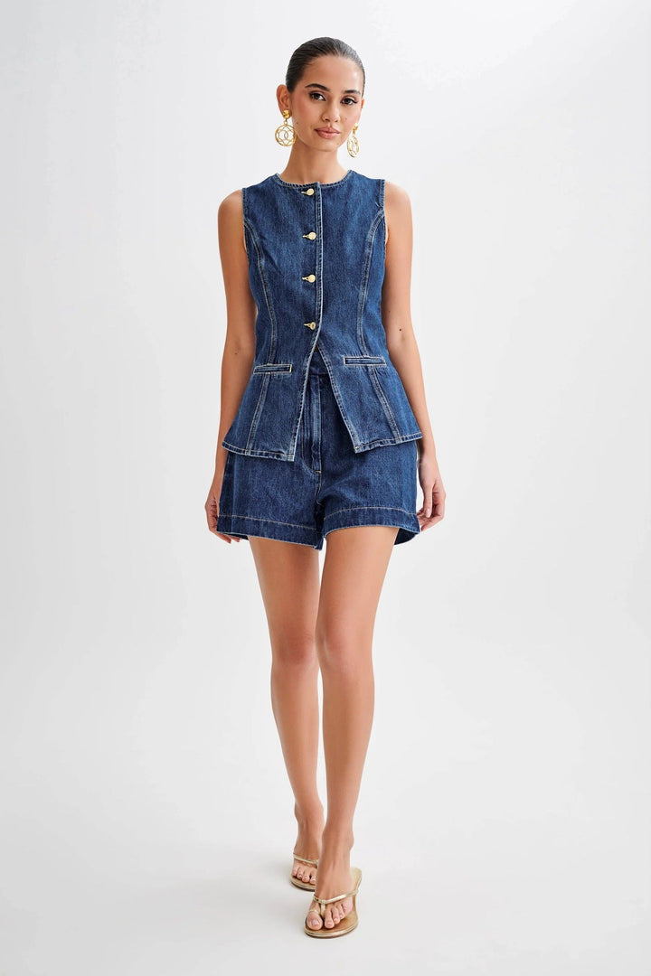 DenimDream - Ärmelloses Top und Jeans Set