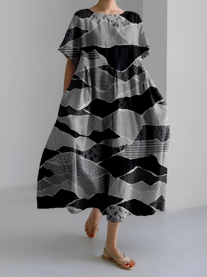 Xavia - Lockeres und bequemes Damenkleid mit Muster