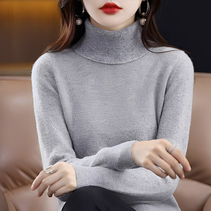 Jocelin - Dünner Damenrollkragenpullover
