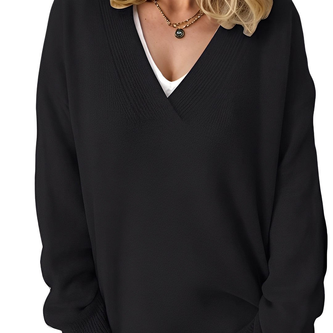Camryn - Locker gestrickter Damenpullover