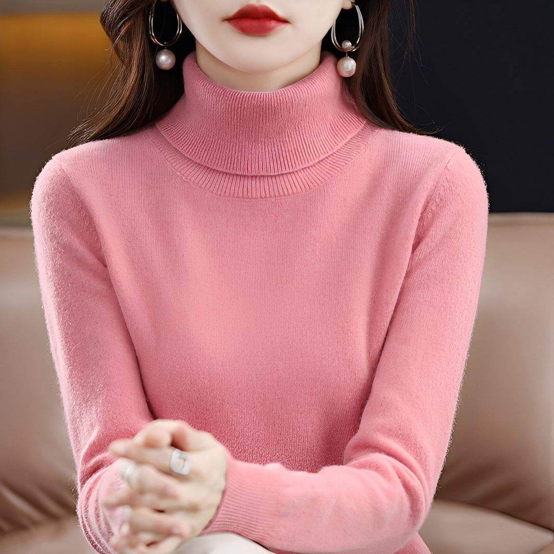 Jocelin - Dünner Damenrollkragenpullover