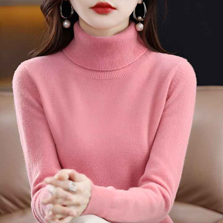 Jocelin - Dünner Damenrollkragenpullover