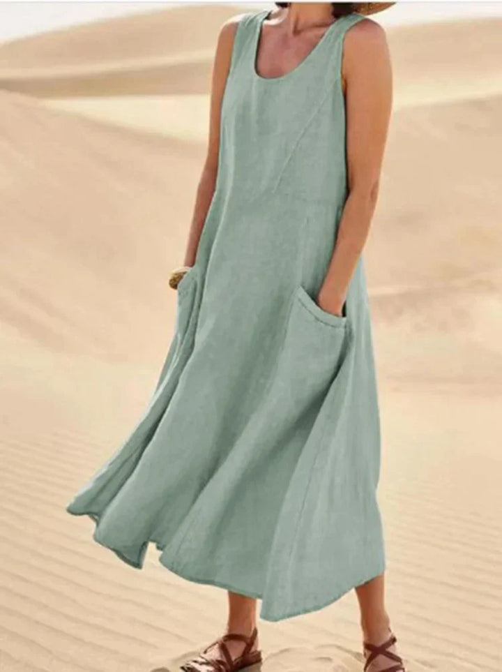 Andie – Zeitloses Leinenkleid für die Frühlingstage