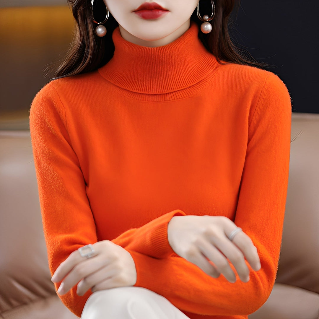Jocelin - Dünner Damenrollkragenpullover
