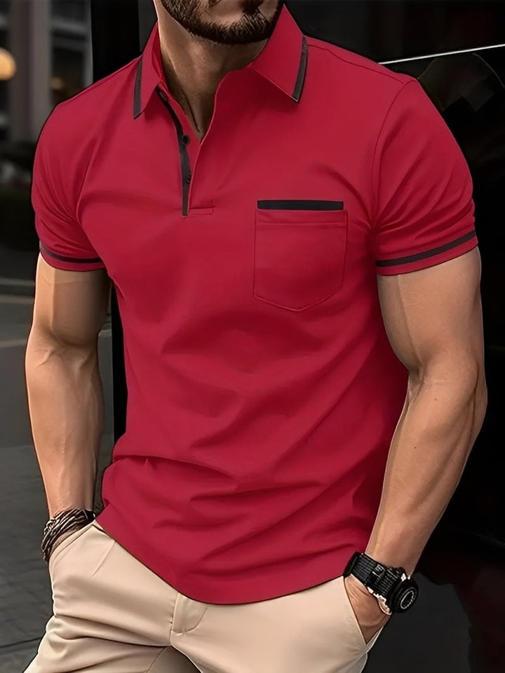 Garrick - Gemütliches Poloshirt mit Tasche für Herren