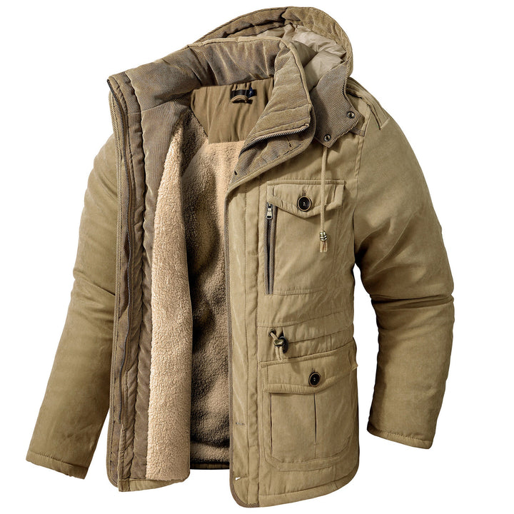 Daren - Warme Herrenjacke mit Kapuze
