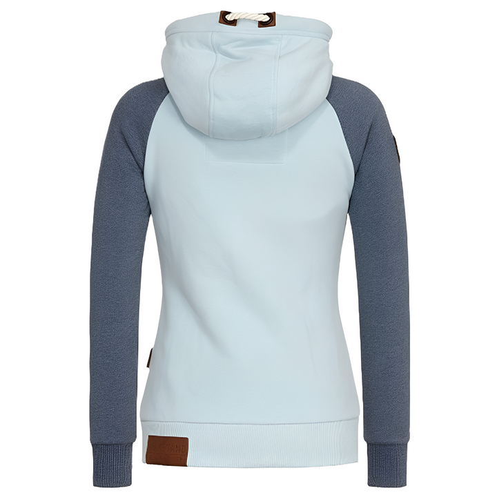 Elinor - Bequemes Damen-Kapuzen-Sweatshirt mit Reißverschluss