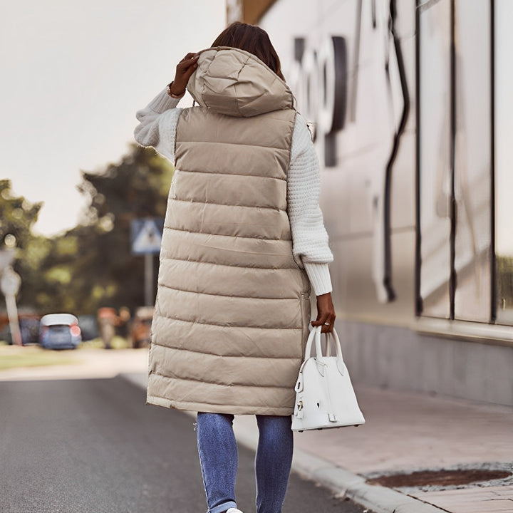 Brenna - Elegante lange Damen-Daunenjacke