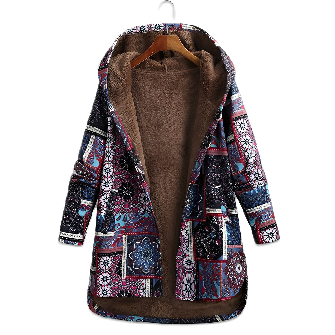 Griselda - Damen-Hoodie mit ethnischem Blumendesign