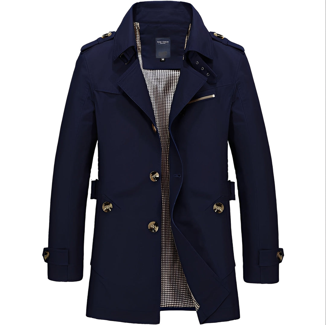 Kolton - Stilvoller Windbreaker-Trenchcoat für Männer
