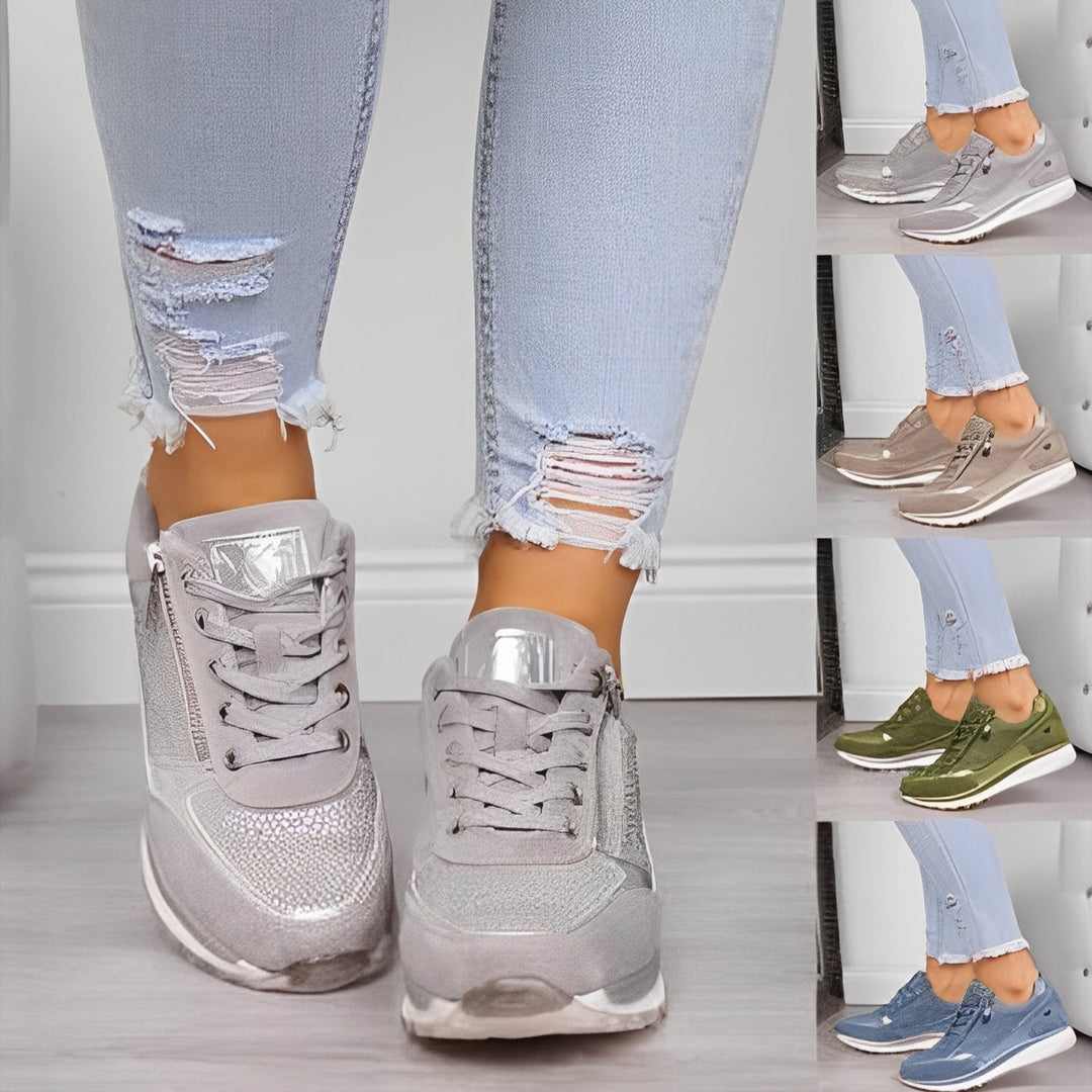 Luna - Bequeme Damen-Sneaker mit Seitenreißverschluss