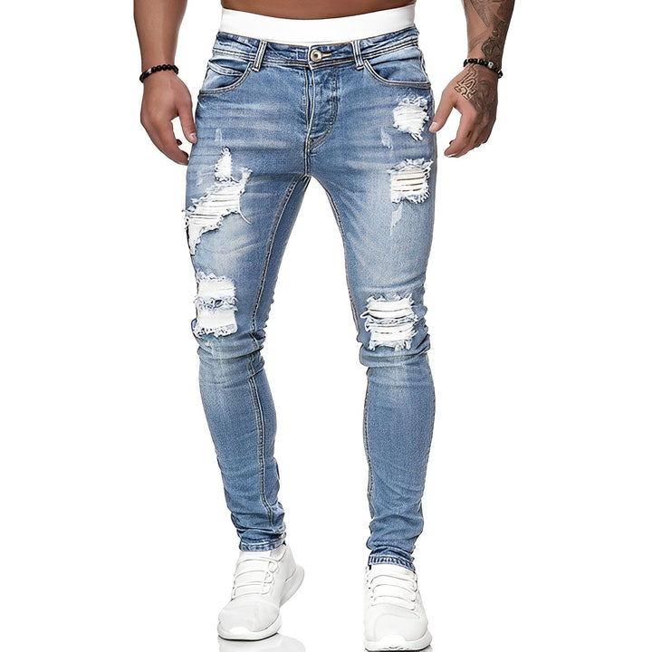 Claud - Herren-Slim-Fit-Jeans mit Rissen