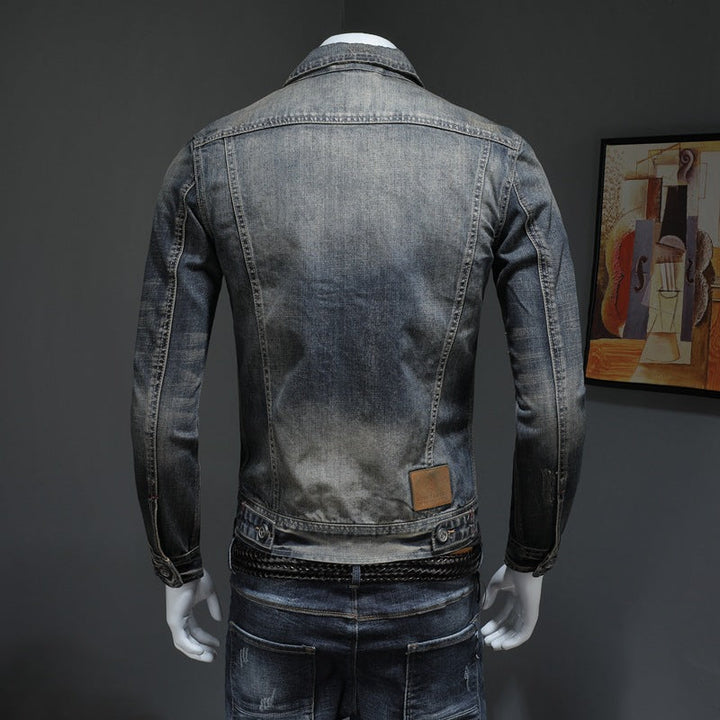 Lennon - Klassische bequem sitzende Jeansjacke für Männer