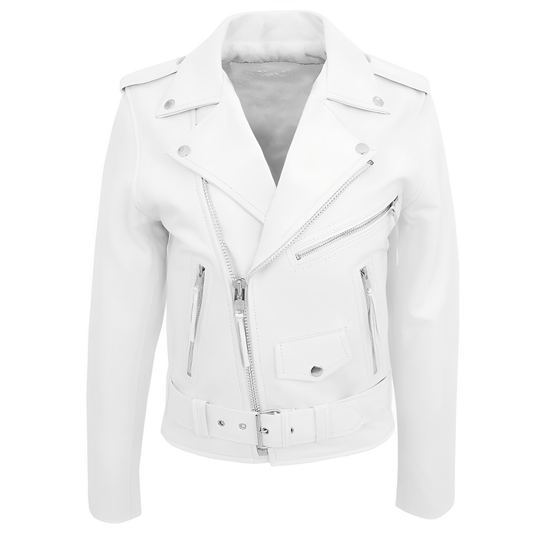 Brandon - Stylische Herren-Lederjacke mit vielen Taschen