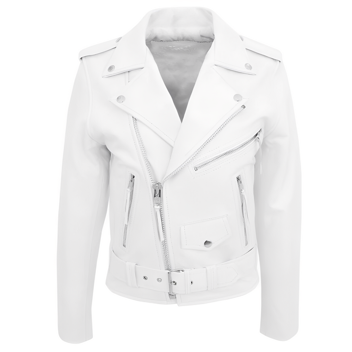 Brandon - Stylische Herren-Lederjacke mit vielen Taschen