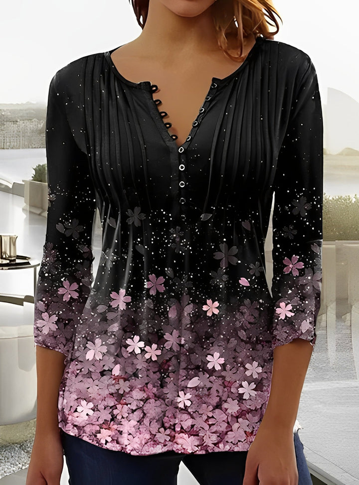 Eloise - Elegantes Damenoberteil mit Blumenmuster