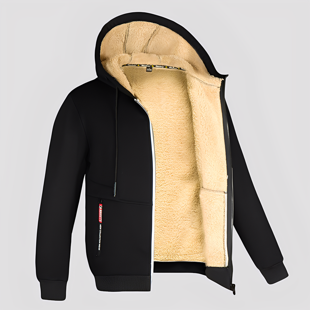 Waldo - Schlichter Herren-Hoodie mit Fleece-Futter