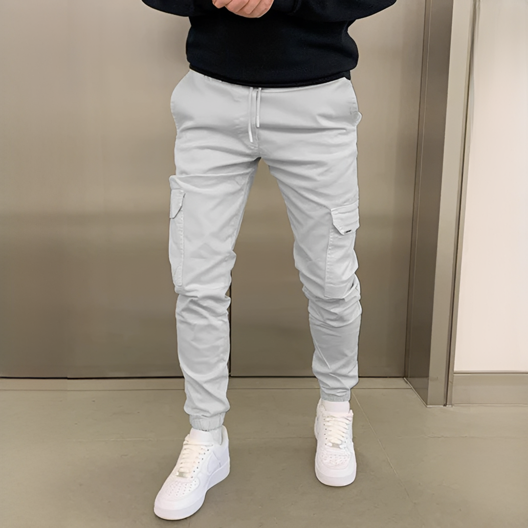 Khalid - Elastische Cargo-Hose für Herren