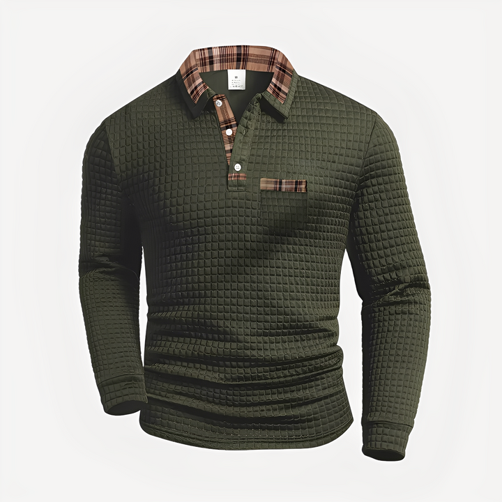 Morris - Stilvolles Langarm-Poloshirt für Herren