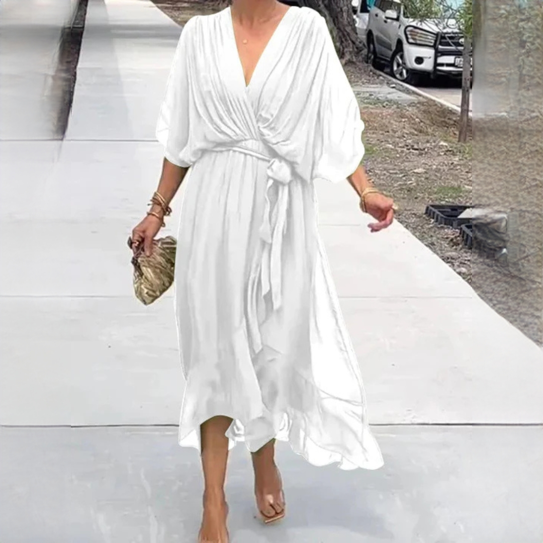 Demara - Elegantes Kleid mit V-Ausschnitt für Frauen