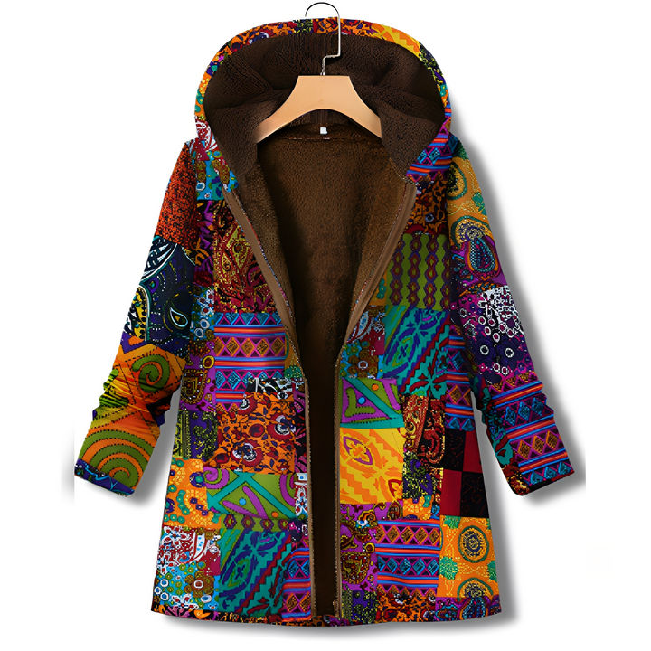 Olyvia - Damenjacke im Vintage-Look mit Muster