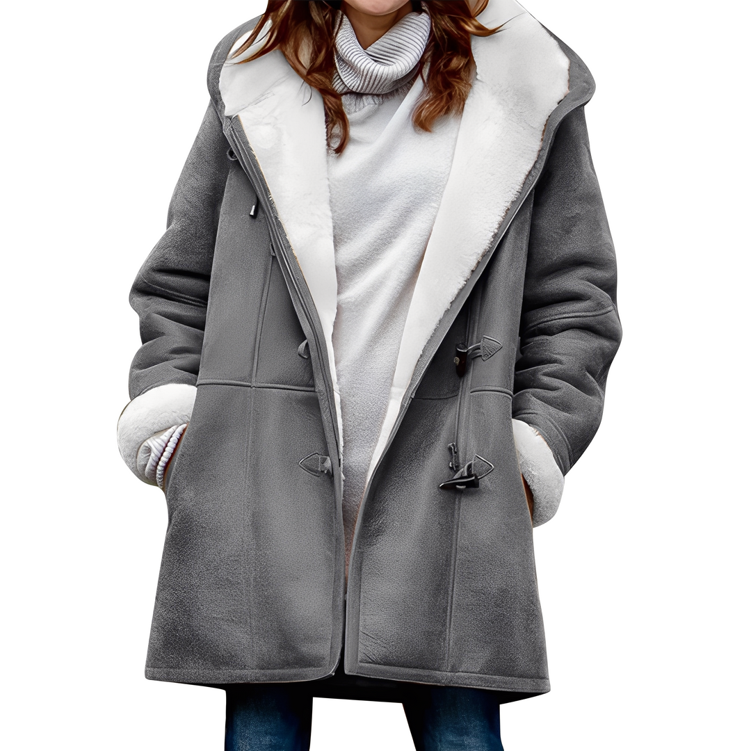 Madilyn - Freizeit-Dufflecoat mit Kapuze für Damen