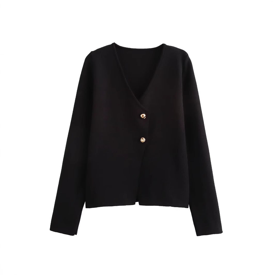 Sherry - Enge, figurbetonte Damen-Strickjacke