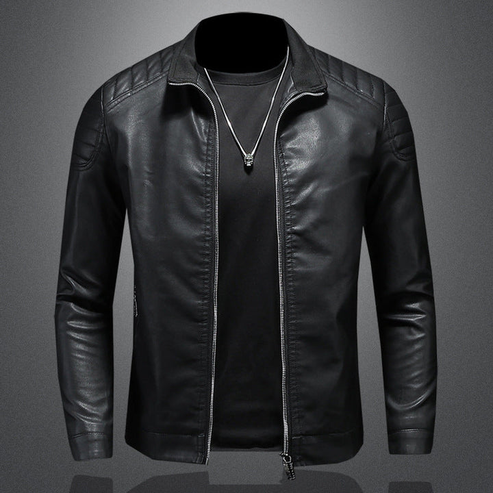 Wendell - Elegante, schmal geschnittene Herren-Lederjacke