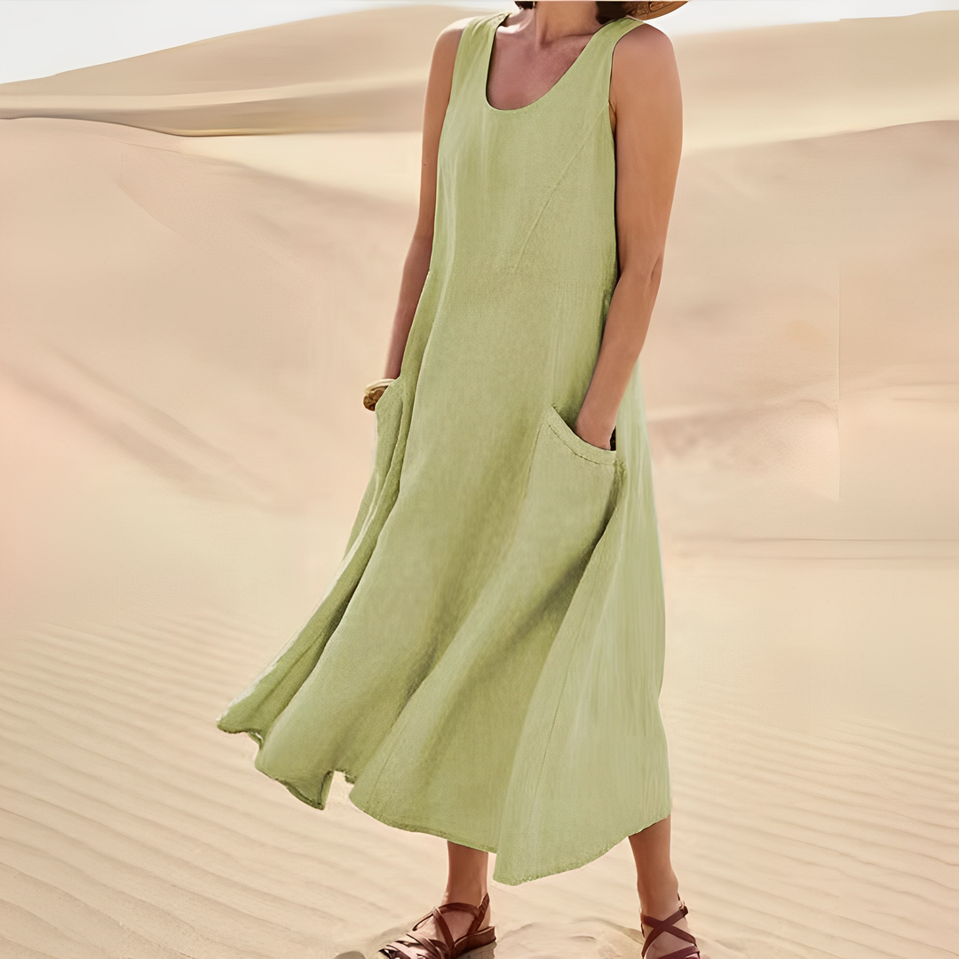 Melyssa - Elegantes, ärmelloses langes Damenkleid