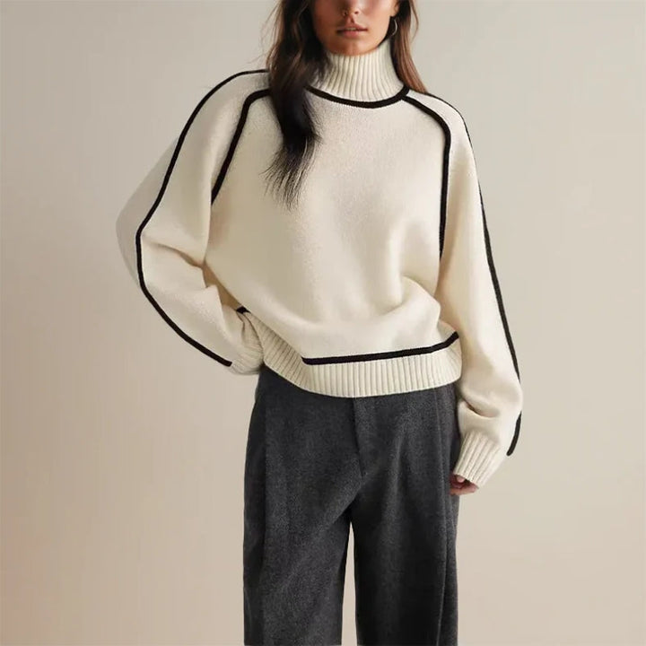 Aurora - Kuscheliger Damen Rollkragenpulli
