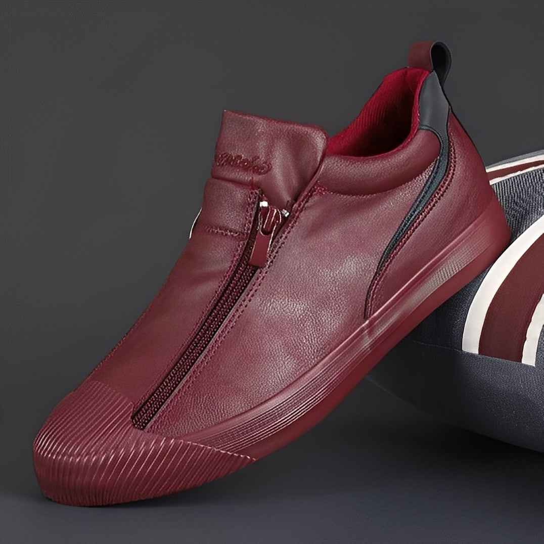 Jerred - Moderne Lederschuhe für Herren mit Reißverschluss