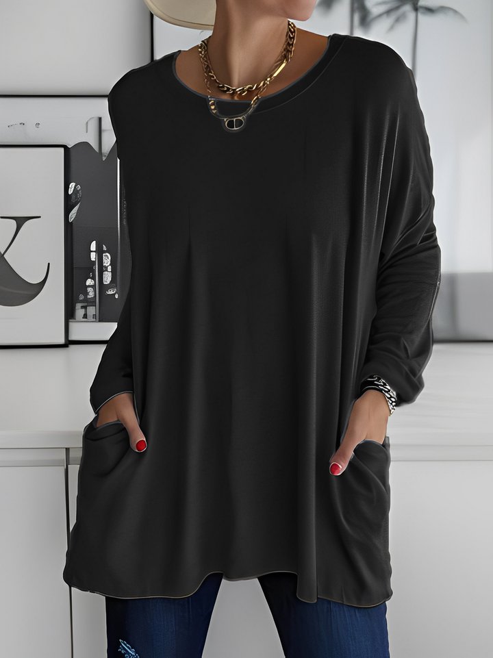 Leola - Bequemer Damenpullover mit Taschen