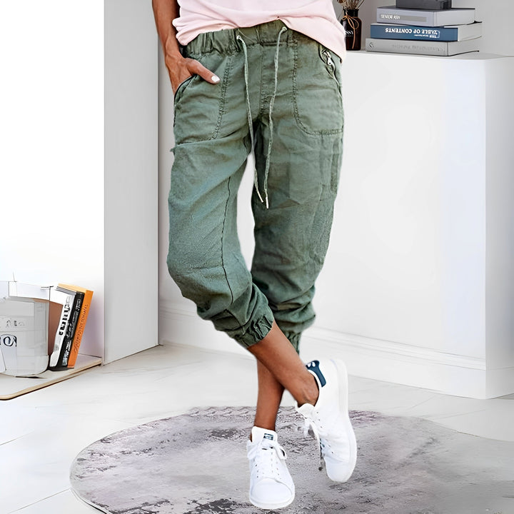 Evalyn - Trendige dehnbare Cargohose für Damen