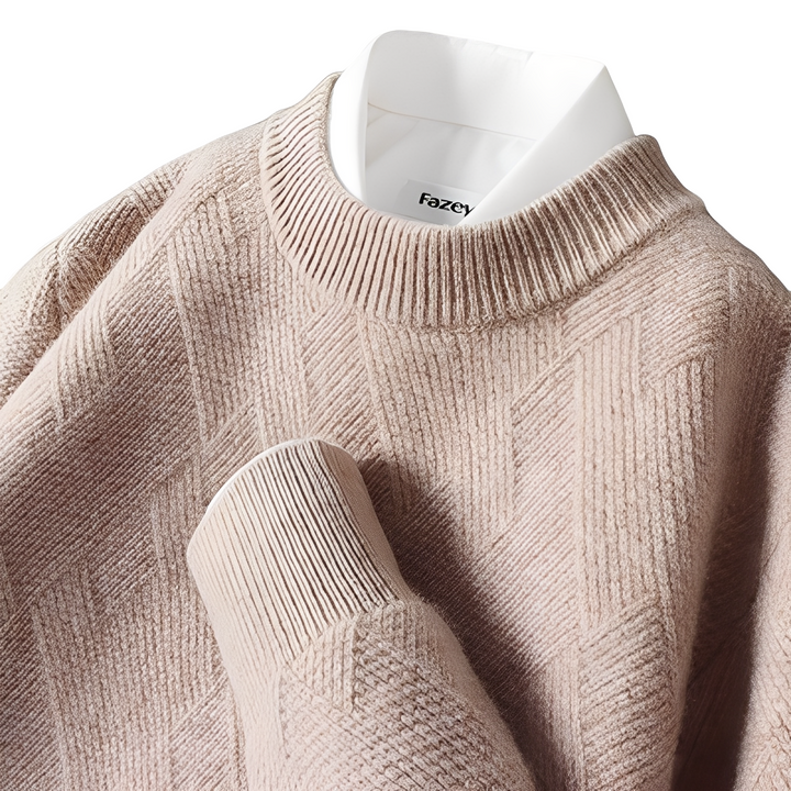 Winfred - Schicker, locker geschnittener Herrenpullover aus Kaschmir